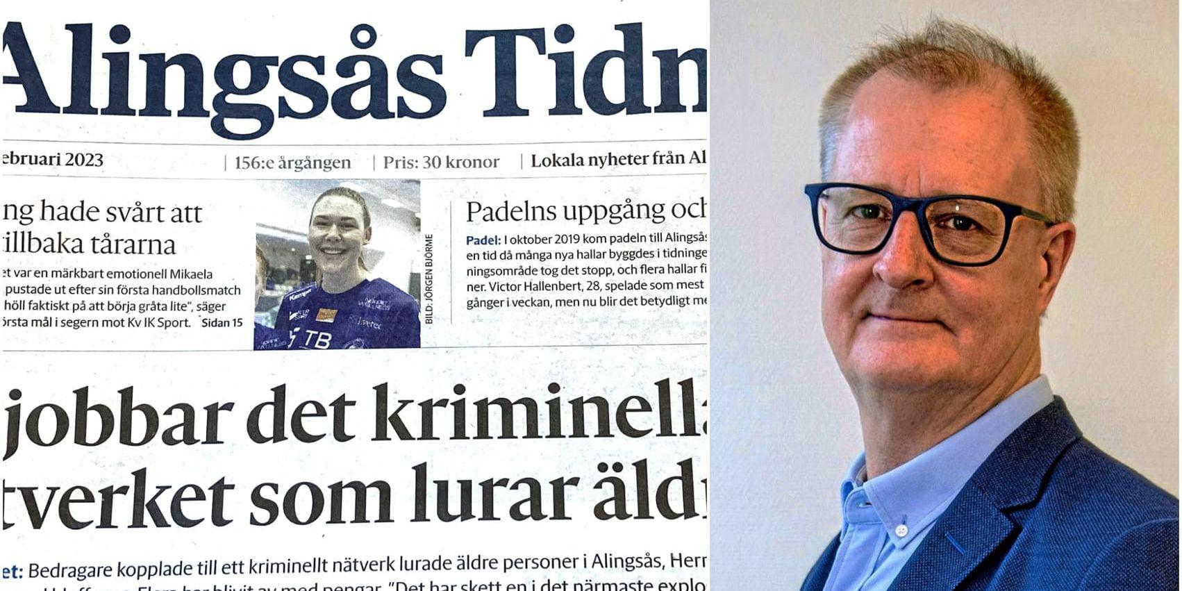 Nu slutar AT:s ledarskribent Urban Kärvling efter 28 år på Alingsås Tidning.