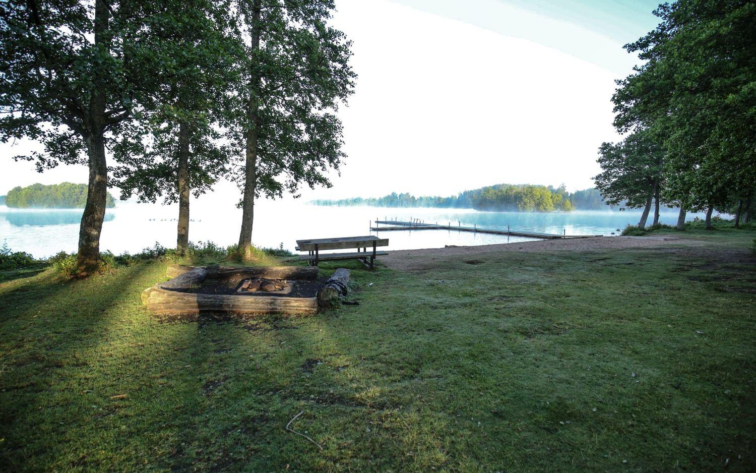 Kvinnestadsjön, Vårgårda kommun: 17 grader (uppmätt 4 juli).