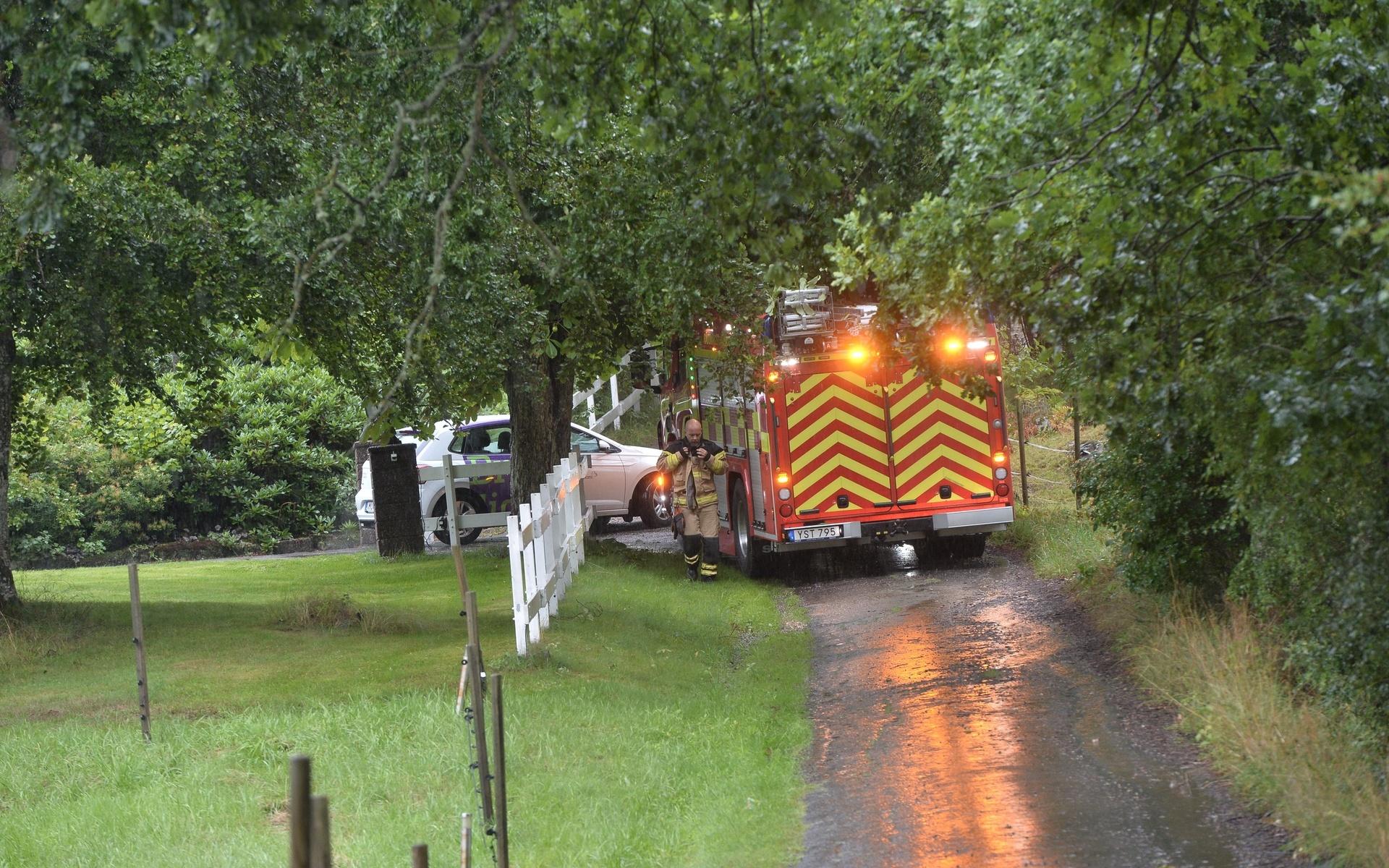 Brandkåren ryckte bland annat ut till en vattenläcka i en villa på Lövekulle i Alingsås. 