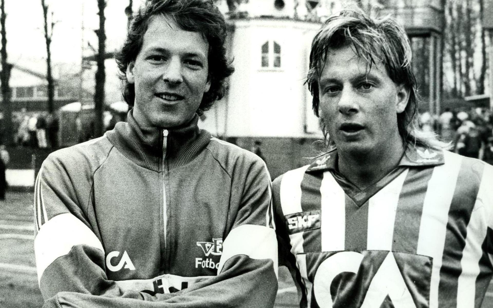 Yngve Johansson och Magnus Johansson, på den tiden i varsin Göteborgsklubb.